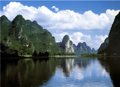 the beautiful scenery of Guilin